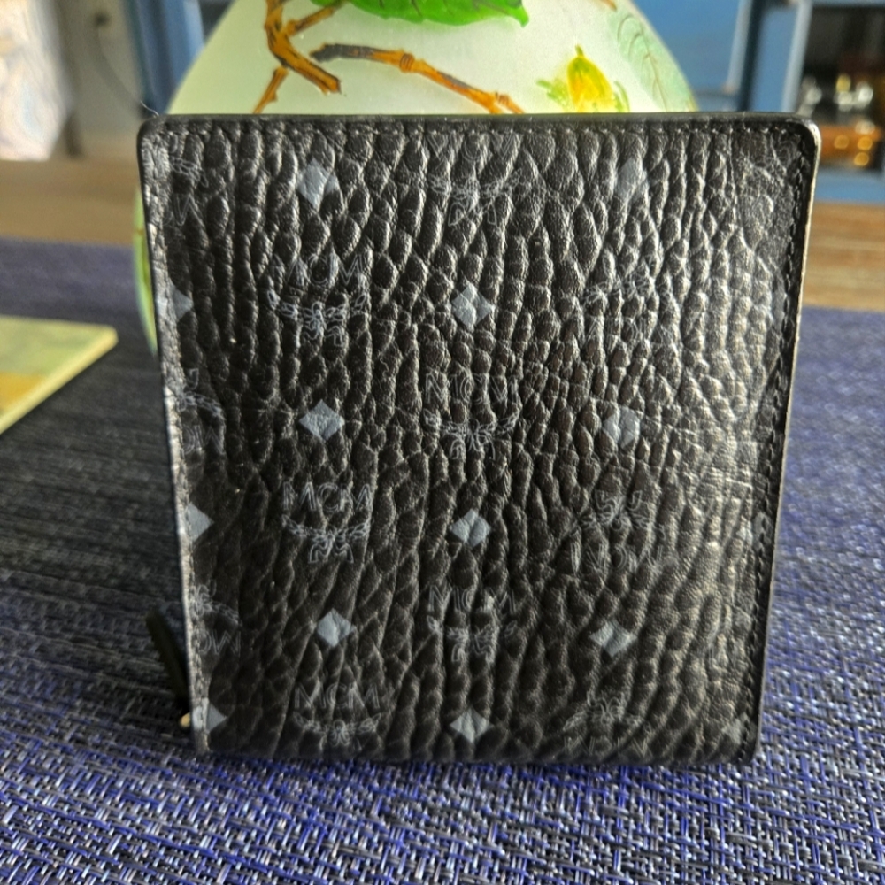 MCM Black Leather Wallet With 2 Hooks (Without the Sling)